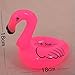 16 PCS Inflatable Flamingo Coasters Cup Drink Holders with 20 Pcs Flamingo Drinking Straws for Lula Party Supplies/Hawaiian/Birthday/Pool Party Decorations