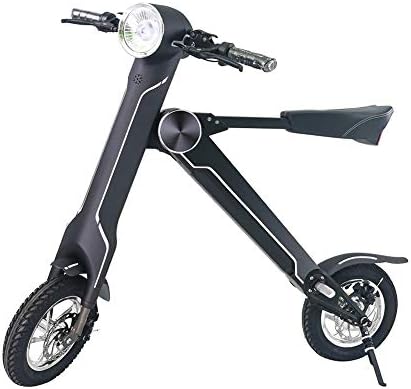 NAMENLOS 12 inch Folding electric motorbike with bluetooth speaker, Lightweight Wheel Electric Bicycle, Electric Scooter with Seat aluminum alloy Balance Car