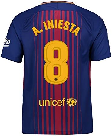 Bigfoot sports 2017-18 Long Sleeve Home Shirt (Iniesta # 8) (M)