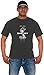 JH Design Men's Shelby Cobra T-Shirt Short Sleeve Charcoal Gray Shirt (X-Large, Gray)