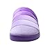 WILLIAM&KATE Women's Men's Memory Foam Slip On Slippers Comfy Plush Lined House Shoes Indoor & Outdoor Anti-Skid Rubber Sole(38-39/7-8 B(m) US, Purple)