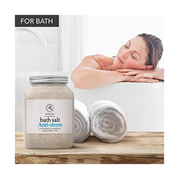 De-Stress-Bath-Salt-1300g-100-Natural-Pure-with-Essential-Oils-Rosemary-Juniper-Best-for-Good-Sleep-Relaxing-Calming-Body-Care-Beauty-Aromatherapy-Stress-Relief De-Stress Bath Salt 1300g - 100% Natural & Pure with Essential Oils Rosemary & Juniper - Best for Good Sleep - Relaxing…