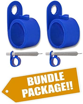 Smoki Roll Holder Ring 2 Pack | Flexible & Comfy Silicone, Ergonomic Design, Heat & Shock Proof Hands Free Rings | Protect Your Hands, Prevent Yellow Stains, Minimize Smell & Enjoy(Blue&Blue)