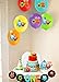 Cartoon Monster Theme First Birthday Party Decorations Banner Monster 1st Birthday Decorations Balloons Little Monsters Cupcake Toppers for Boys Bday Party Supplies
