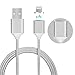 SUKAR Magnetic Charger Cable Adapter for Iphone 6s, Iphone 6s Plus, Iphone 6, Iphone 6 Plus, Iphone 5, Iphone 5c, Iphone 5s, Ipad Pro, Ipad mini, Ipad Air 3.3ft 1M 3.3 Feet (Silver)