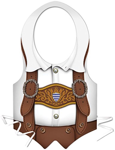 Beistle 66860 Packaged Plastic Oktoberfest Vest, multicolor (one size)