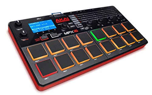 Akai Professional MPX16 | 16-Pad Sample Player and Recorder with SD Card Slot and Built-In Mic (16 Pad) + 32GB Memory Card + Hosa Dual 1/4 Inch To Dual 1/4 Inch Stereo Cable + Photo4Less Clean Cloth