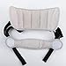 KAKIBLIN Baby Car Seat Head Support,Baby Head Support for Car Seat Stroller, Safety Car Seat Neck Relief Strap Headrest,Slumber Sling Sleep Holder Belt for Toddler Infants Child Children Kids,Grey