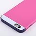 ULAK iPhone 6 Plus Case, Impact Resistant iPhone 6S Plus Case Anti-Scratch Protective Shell Shockproof TPU Bumper Cover Card Slot Holder for iPhone 6/6S Plus 5.5 inch-Rose/Purple