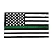 Time Roaming 3x5 Ft Thin Green Line USA Polyester Flag with Brass Grommets