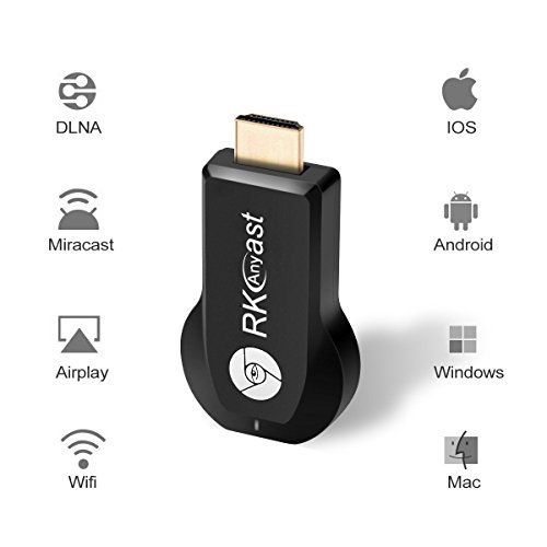 SmartSee Anycast M2 Plus+ Wireless WIFI Display Dongle HDMI Miracast Dongle DLNA AirPlay, Dual Core 1.2 GHz