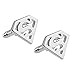 Zealmer Men 316L Stainless Steel Business Wedding Cufflinks Shirt Studs