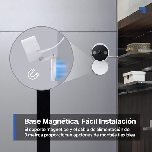 Câmera de vigilância interna e externa tapo c120-2k (4mp), base magnética, refletores duplos, até 512 gb de armazenamento local em cartão sd, ip66, compatível com alexa e google assistant