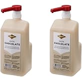 Fontana White Chocolate Mocha Sauce, (2-Pack) 63 fl oz with Dispensing Pump | with Dispensing Pump