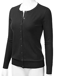 LALABEE - Cárdigan de manga larga con botones y cuello redondo para mujer (S-XL)