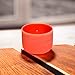 TOPFUND Orange D Note Crystal Singing Bowl Sacral Chakra 10 Inch with Heavy Duty Carrying Case and Suede Mallet