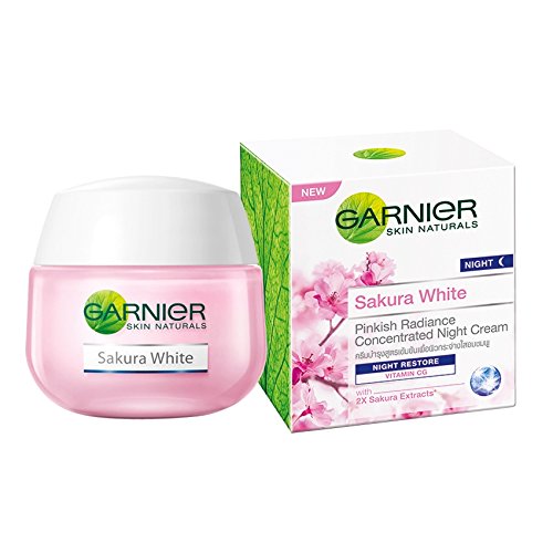 Garnier Sakura White Pinkish Radiance Sleeping Essence Night Restore Cream 50ml