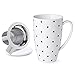 Sweese 201.204 Porcelain Tea Mug with Infuser and Lid, 15 OZ, Speck