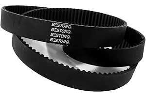 BESTORQ 450-5M-15 HTD Timing Belt, 450mm Outside Circumference x 15mm Width x 3.6mm Height, 5mm Pitch, 90 Teeth