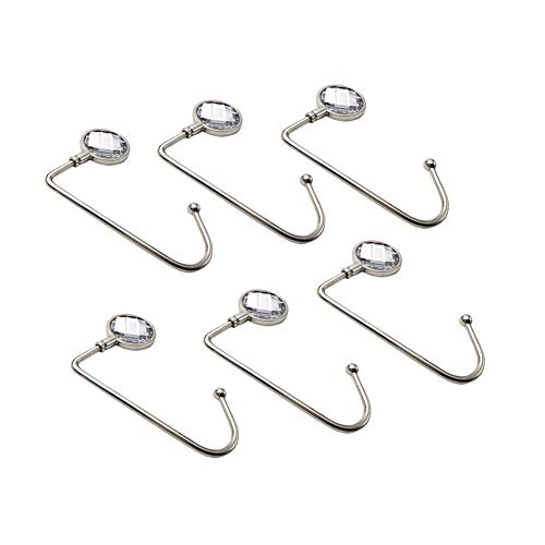 Frjjthchy Christmas Stocking Hanger MantleClip Hook Hanger with Skidproof Design for Christmas Decoration (6 Pack)