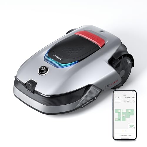 Mähroboter A2 3000 ohne Begrenzungskabel, 360° 3D LiDAR + AI Vision, Auto-Begrenzungseinrichtung,3000 m²,Dual-Fusion-Kartierung, OmniSense-2.0-Hindernisvermeidung, EdgeMaste-Schneidsystem