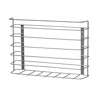 Household Essentials 1229-1 Tall Basket Door Mount Cabinet Organizer | Mounts to Solid Cabinet Doors or Walls