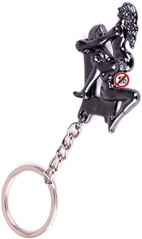 Creative Funny DIY Alloy Men Women Parts Models Keychain Key Chain Ring (#7)