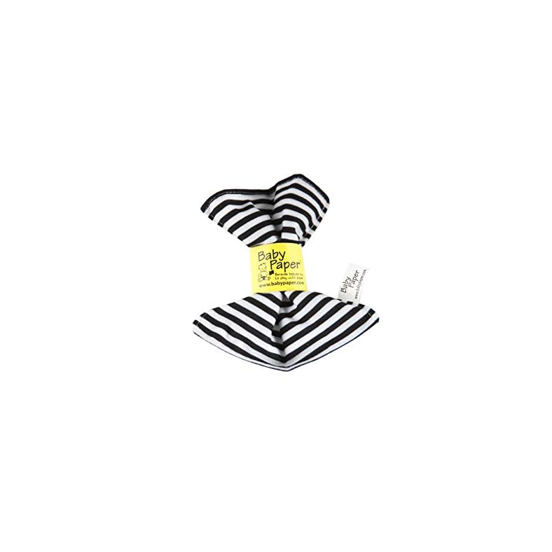 Original Baby Paper – Crinkle Teether and Sensory Toy for Babies and Infants | Black and White Stripes | Non-Toxic…