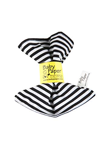 Original Baby Paper – Crinkle Teether and Sensory Toy for Babies and Infants | Black and White Stripes | Non-Toxic…