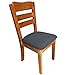 Melaluxe 4 Pack Stretch Dining Room Chair Seat Covers, Removable Washable Jacquard Anti-Dust Upholstered Kitchen Chair Seat Cushion Slipcovers (Dark Grey)