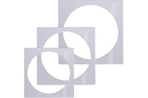 Sewroro 3pcs Layer Cake Molds Set with Acrylic Frost Form Sheets 6, 8, 10 Inch for Home Baking and Cake