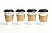 DISPOSABLE 16 ounce COFFEE PAPER HOT CUPS -set of 100, Lids, Cardboard Sleeves, To-Go Coffee Cups- hot or cold travel drink mug for Coffee, Tea and Hot Chocolate - Cuppa Motivation (variety 1)
