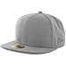 New Era Plain Tonal 59Fifty Fitted Hat (Grey) Men's Blank Cap