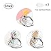 Phone Ring Holder Stand, 3 Pack Universal 360 Rotation Smartphone Finger Ring Grip Stand with 3 Car Mount Hooks for iPhone X 8 7 Plus 6S Samsung Galaxy S8 S9 Plus, Smartphones and Tablets - Pineapple