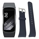 For Samsung Gear Fit 2 SM-R360, Ikevan ® Fashion Luxury Silicone Watch Replacement Band Strap For Samsung Gear Fit 2 SM-R360 (Gray)