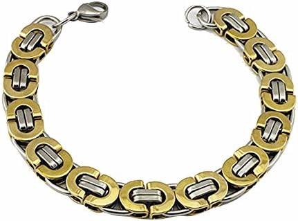Gaobei Men's Jewelry Stainless Steel Adjustable Bracelet, 8.6 Inches