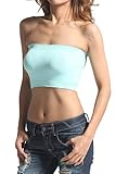 TheMogan Basic Layering Seamless Bra Crop Tube Top Bandeau Strapless Brarette