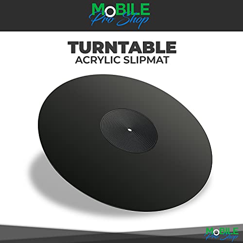 Mobile Pro Shop Acrylic Turntable Mat Acrylic Slipmat for Vinyl LP