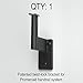 Handrail Bracket for Promenaid System, Satin Black Finish, ADA Compliant, Clip in Place, Supports 500 lbs, Pivots for All Angles