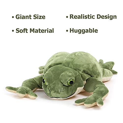 MorisMos Giant Frog Stuffed Animal Frog Plush, Large Stuffed Frog Plush