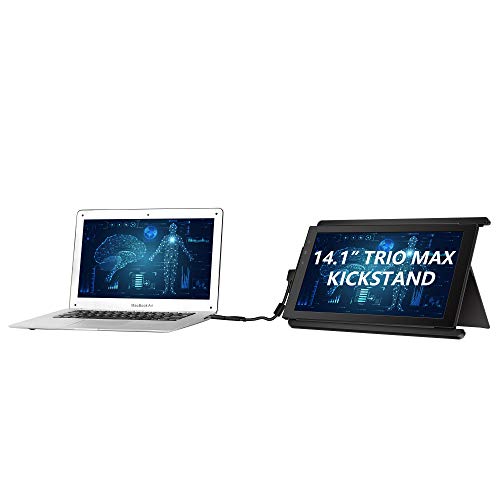 Trio Max Portable Monitor for Laptop with Kickstand Combo, Dual or