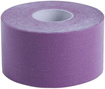 1 Pcs Elastic Kinesiology Tape 5 Meter Sports Roll Physio Muscle Strain Injury Support Color Purple
