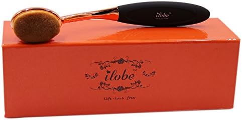 ILOBE Rose Gold Oval Makeup Brush Toothbrush BB Cream Foundation Brush