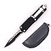 OTF Double Action Out The Front Safety Knife Assisted Tactical Combat Knife (Partial Serrated)