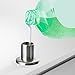 Edgewood Brass Deluxe Soap and Lotion Dispenser for Kitchens and Bathrooms by Pacific Bay (Brushed Satin Nickel) - Features Heavy-Duty Brass Construction and Modern Design with Easy Installation