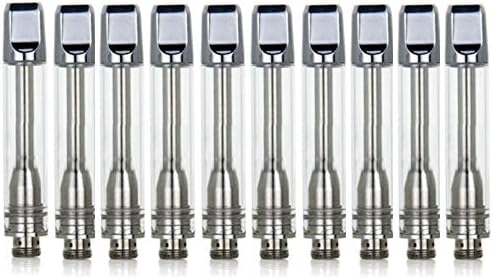 5/10 Pcs 1ml Wickless Cartridge O-i-l and D-i-s-t-i-l-l-a-t-e Acessaries For K-i-n-g-p-e-n (10pcs, Silver)