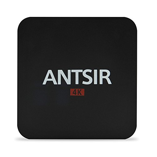 ANTSIR 4K Android Media Box Version Amlogic S905 Kodi 17 Quad Core Cortex A53 Full Loaded Android 5.1 Lollipop OS 2G/16G Google Streaming Media Players with WiFi and Dual USB Port