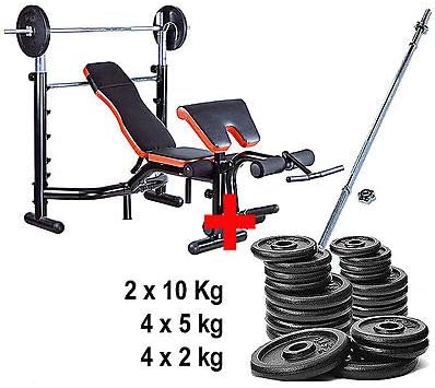 Kit Banc De Musculation Halteres Poids Amazon Fr Sports Et Loisirs