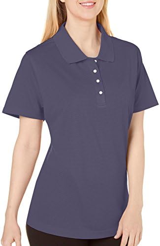 Pebble Beach Womens Window Pained Golf Polo Shirt Medium Navy blue