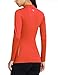 baleaf Thermal Long Sleeve Shirts for Women Workout Tops Running Gear Clothes Underwear Fleece Lined Undershirts Base Layer Cold Weather Coral L